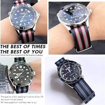 Amazon.co.jp: 20mm 21mm ナイロン NATO ウォッチバンド オメガ
